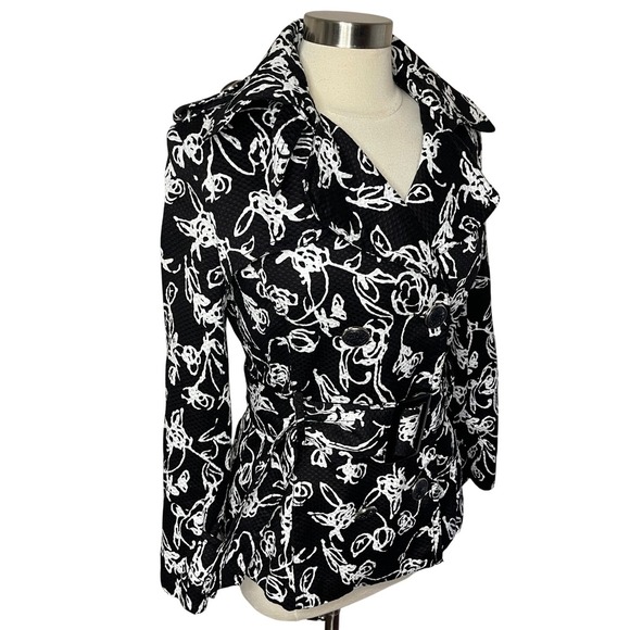 LAPIS by ALEXIA ADMOOR Floral Double Breasted Belted Blazer, Medium - Picture 5 of 12